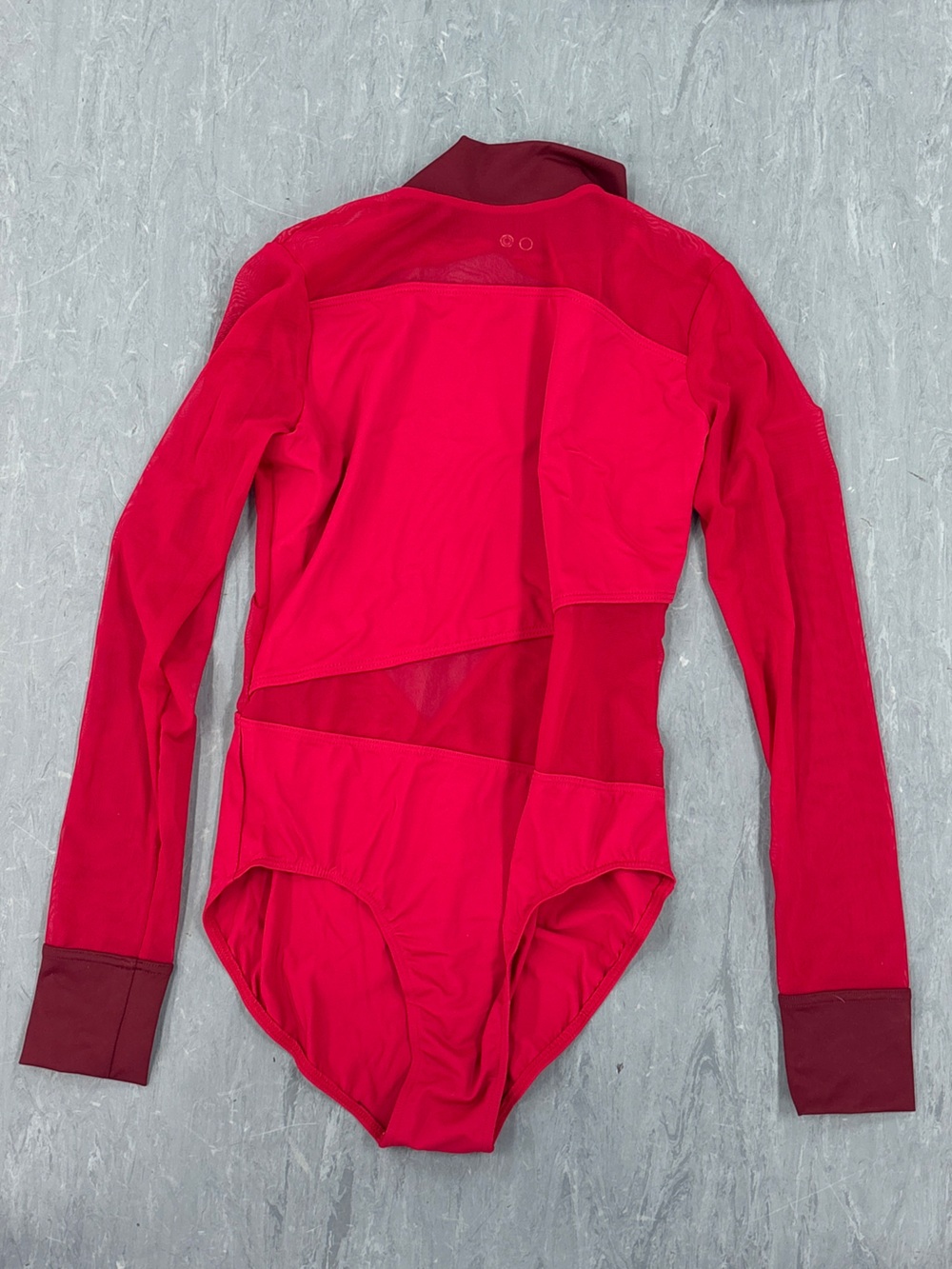 Women's Long-Sleeve Red Leotard